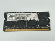 G.SKILL 8GB 1 Stick PC3-10600 DDR3 1333 SODIMM Memory F3-10600CL9D-8GBSQ