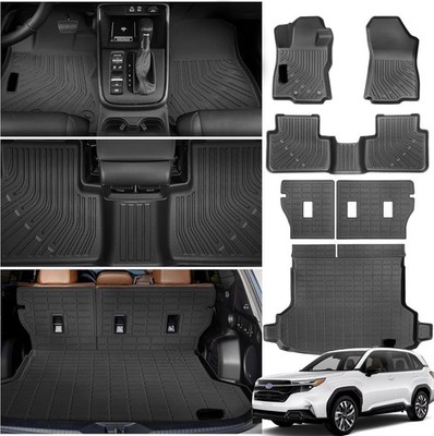 6 PCS Floor Mats Cargo Liners Set For Subaru Forester 2025 TPE All Weather