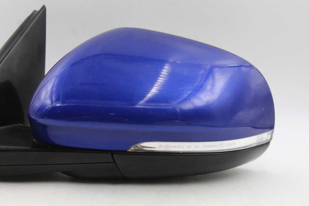 Left Driver Side Blue Door Mirror Power Folding Fits 2017-19
