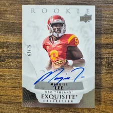 2013 Upper Deck Exquisite Marqise Lee #ER-ML Rookie Auto #67/75 USC Trojans RC