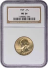 1936 Washington Silver Quarter MS66 NGC