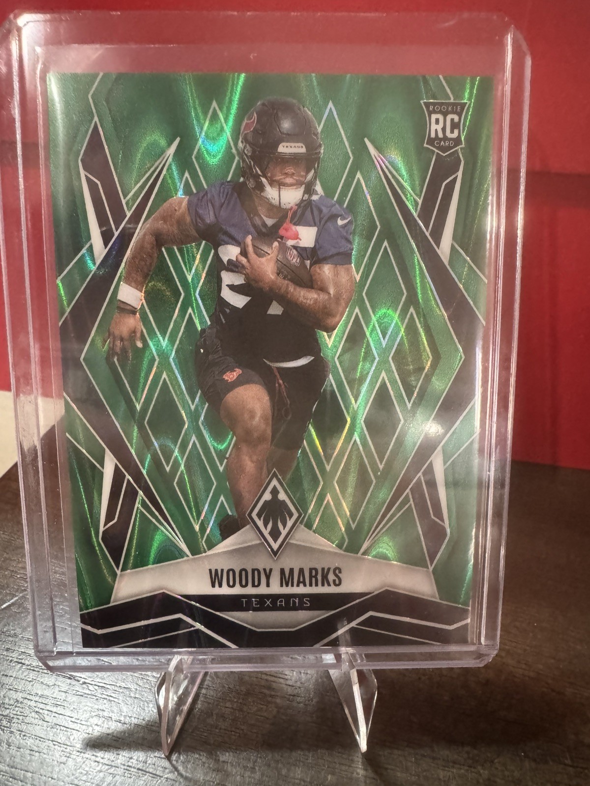 2025 Panini Phoenix Green Seismic #236 Woody Marks RC /25