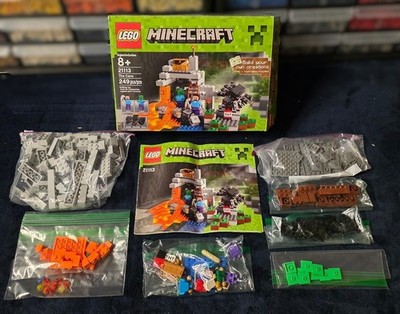 LEGO 21113 Minecraft The Cave   Long Retired   Visually Complete Set