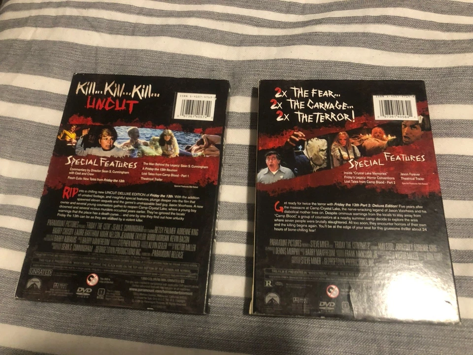 Friday the 13th DVD Set 1-8 Deluxe Editions w/ Lenticular Slips + 3D Glasses - Image 2 of 4
