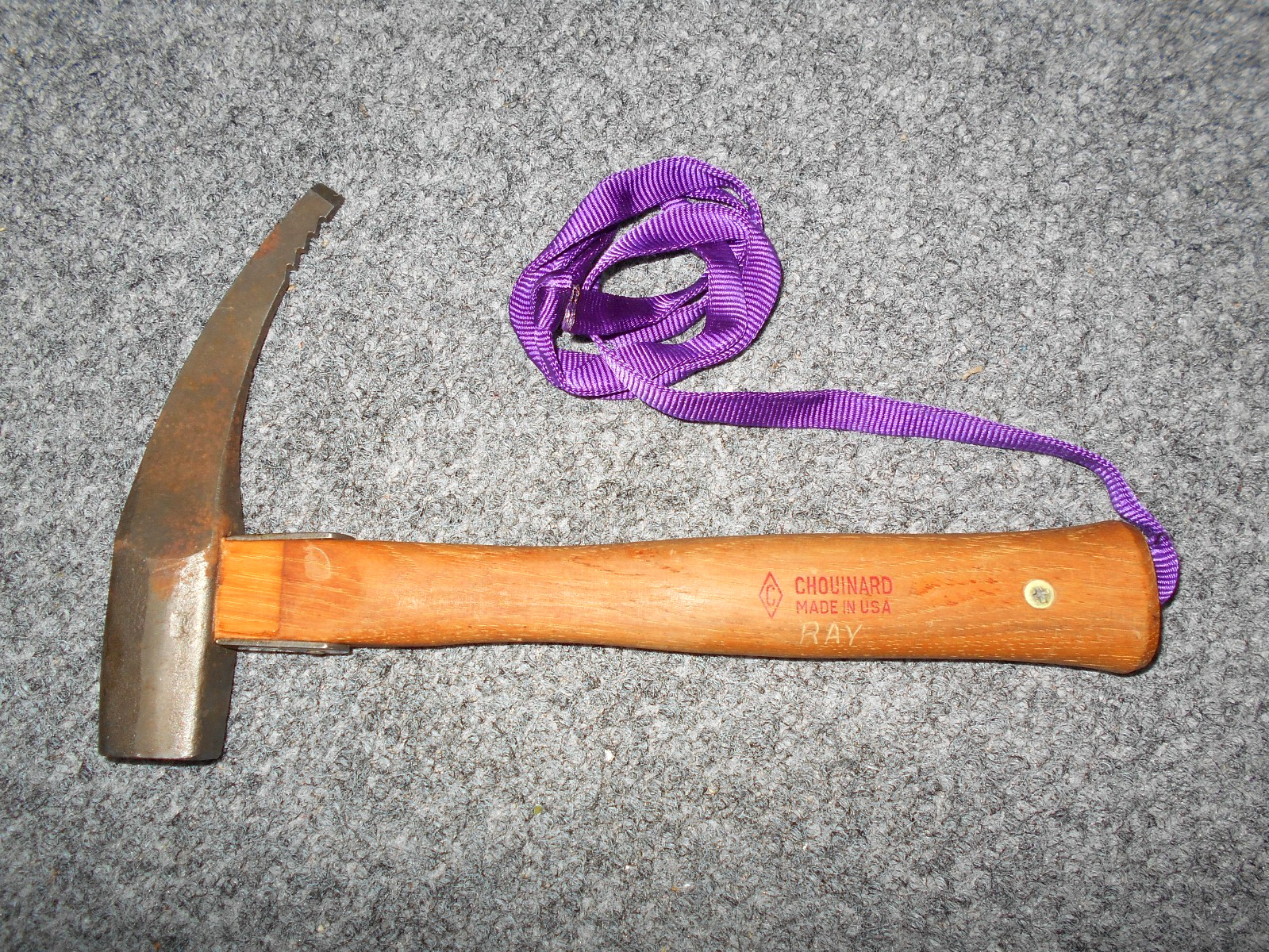 CHOUINARD PATAGONIA DE COLECCIÓN AÑOS 70 HECHO EN ESTADOS UNIDOS HIELO ALPINO ESCALADA MARTILLO