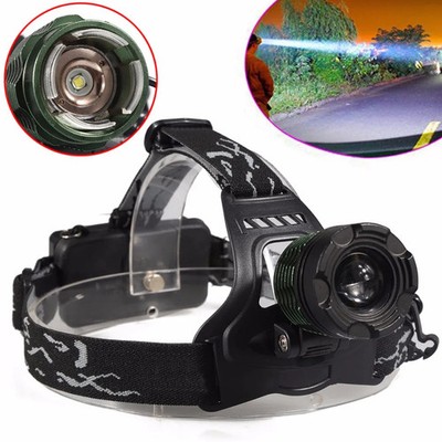 2000LM 3 Modes XML T6 LED Zooming Headlamp  18650 Headlight Waterproof
