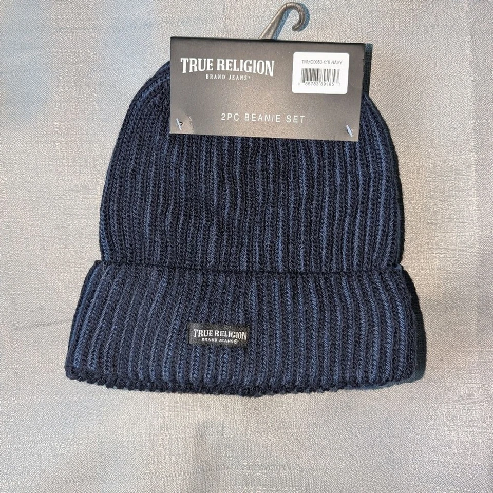 True Religion Juego de Gorro Azul Dos Piezas ¡NUEVO! Foto 2 de 2