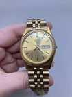 Vintage Seiko 7N43-8111 Gold Tone Presidential Day-Date Quartz Watch