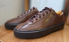 RRP £225 Grenson Mens Leather Classic Sneakers Shoes Size UK5 EU39 LIGHTWEIGHT