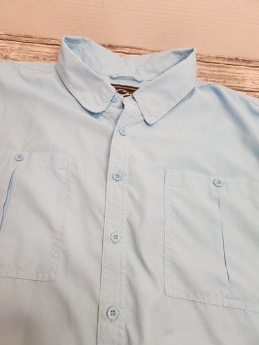 Drake DPF Performance Men's Fishing Shirt Button Down Short Sleeve Size XL - Picture 3 of 8