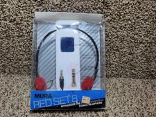 RARE VINTAGE MURA RED SET 8 STEREO HEADPHONES RARE NEW IN BOX