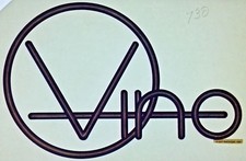 Original Vintage Vino Wine Iron On Transfer