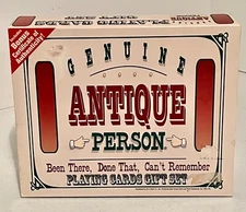 Genuine Antique Fisherman Gift Set  Playing Cards And Pocket Chips NEW