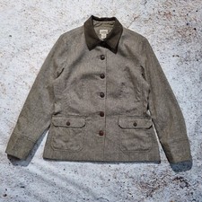 L.l. Bean Jacket Blazer Size 10 Brown Vintage