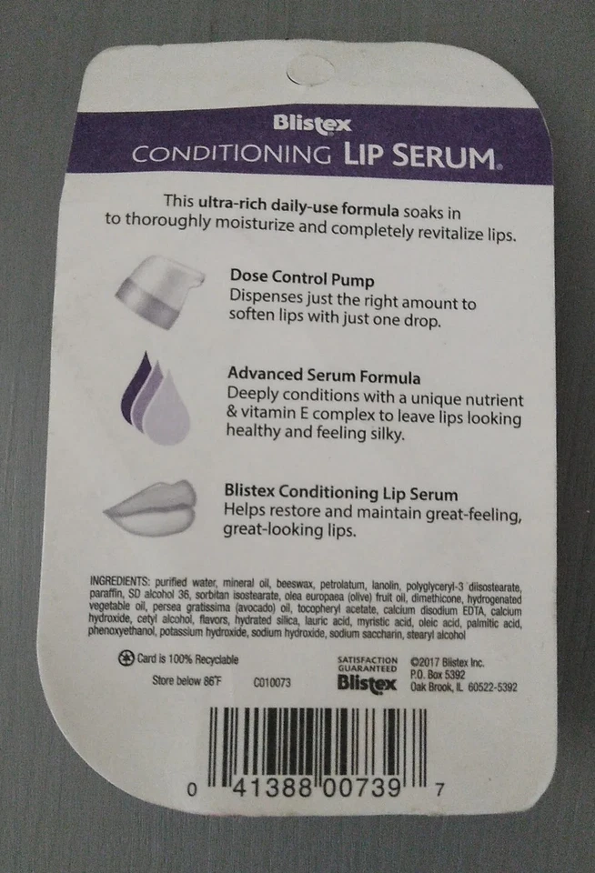 Paquete de 6 sueros hidratantes acondicionadores para labios Blistex de 0,30 OZ cada uno Foto 4 de 4