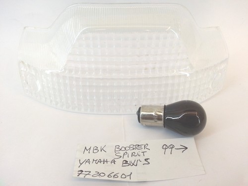 Vitre De Phare Arrière Transparente Pour Yamaha MBK Booster (à Partir De 2004) - Neuf D'origine - Fabriqué En Chine