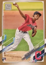 2021 Topps Series 1 Baseball Base #319: Triston McKenzie Gold