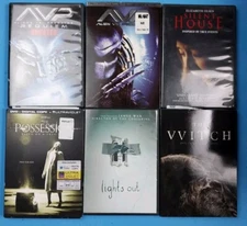 Lot Of 6 Horror DvDs Alien V Predator Silent House The Possession Lights Out