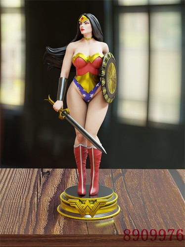 Wonder Woman 3D Printing Figure Unpainted Model Sculpture GK Blank Kit New Stock - Picture 11 of 11