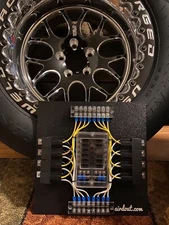 Race Car Fuse/ Relay Panel Block 8 Way Custom Universal LSX Swap Drag w/switches