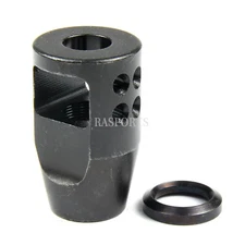 NEW! Compact Low Concussion 1/2x28 Muzzle Brake Compensator for .223 /w washer