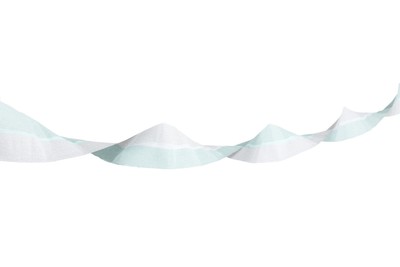 Light Blue White New Superior Thick Crepe Paper Streamer Party
