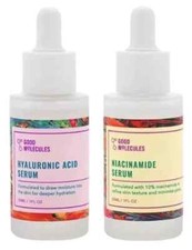 Good Molecules Niacinamide Serum and Hyaluronic Acid Serum  2 pack Bundle