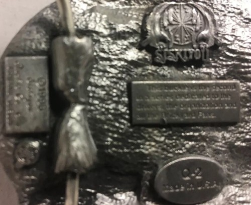 Brickyard 400 August 3rd 1996 Belt Buckle, & 24 Jeff Gordon Money Clip, Pewter. - Bild 4 von 9