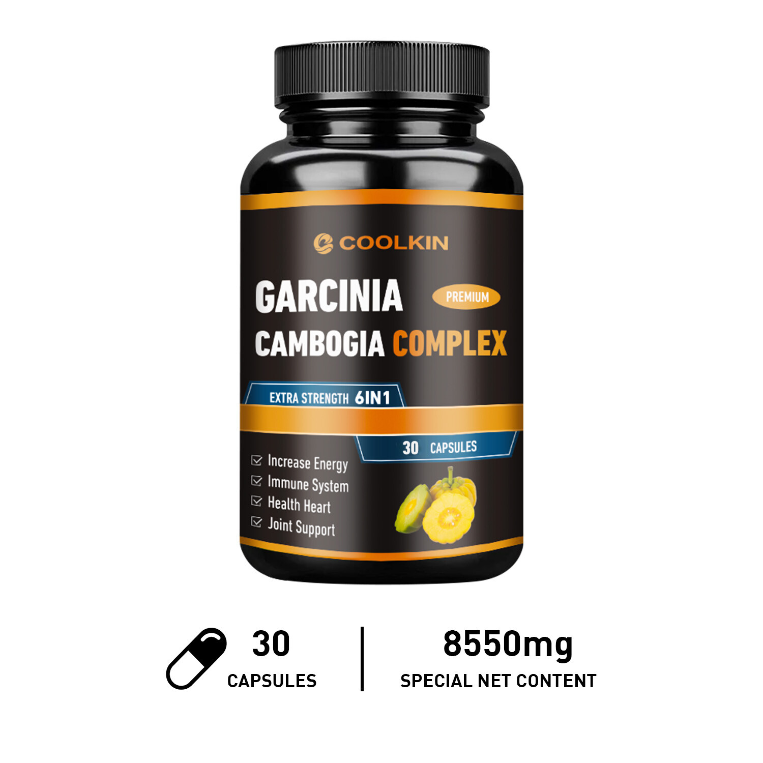 Complejo Garcinia Cambogia - con bulbo de ajo de té verde - pérdida de peso y quema grasa