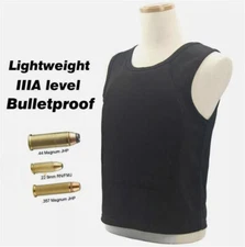 Bulletproof Vest IIIA Level Lightweight Hidden Inside Wear Anti-Bullet T shirt