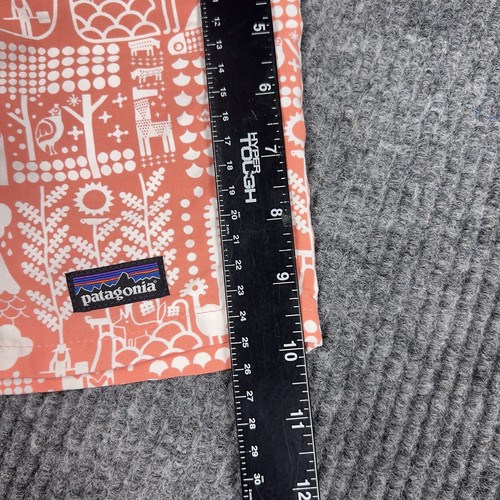 Patagonia Girls Baggie Shorts Large Pink White Drawstring Elastic Waist Pockets - Picture 16 of 16