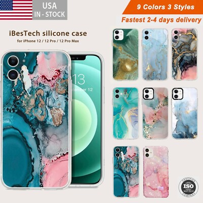 iPhone 12/13/12 Pro/Max Glossy TPU Shockproof Scratch-proof case same-day ship