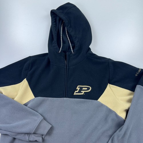 Columbia Purdue Boilermakers Hooded Sweatshirt 1/4 Zip Mens Medium Hoodie NCAA - 第 2/7 張圖片