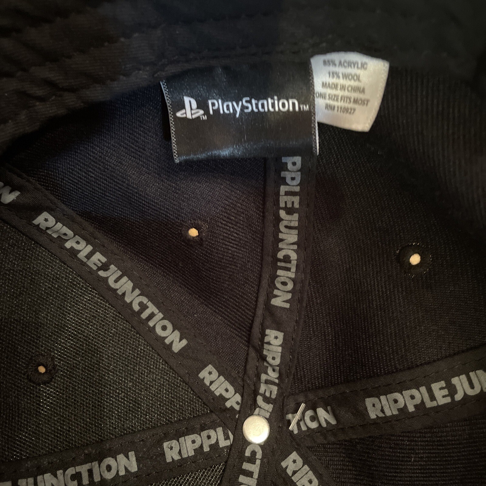 PlayStation Controller Buttons Black Snapback Rip… - image 7