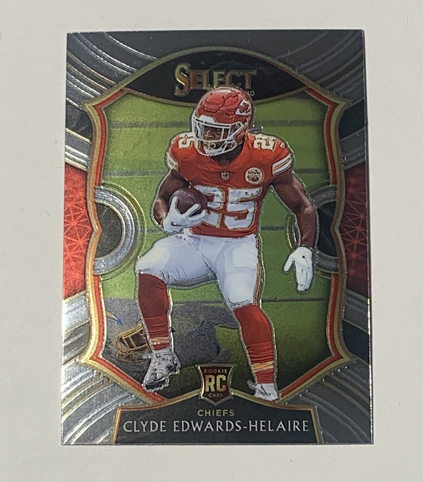 2020 Panini Select Clyde Edwards-Helaire Concourse RC #54 Kansas City Chiefs