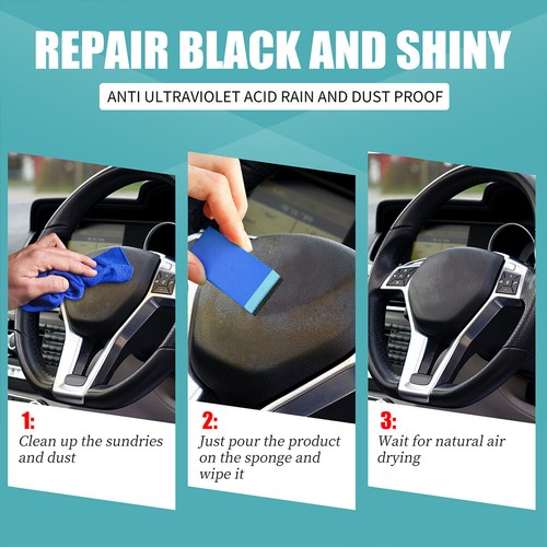 US Car Plastic Revitalizing Coating Plastic parts Refurbish Agent Kit Dustproof - Picture 18 of 20
