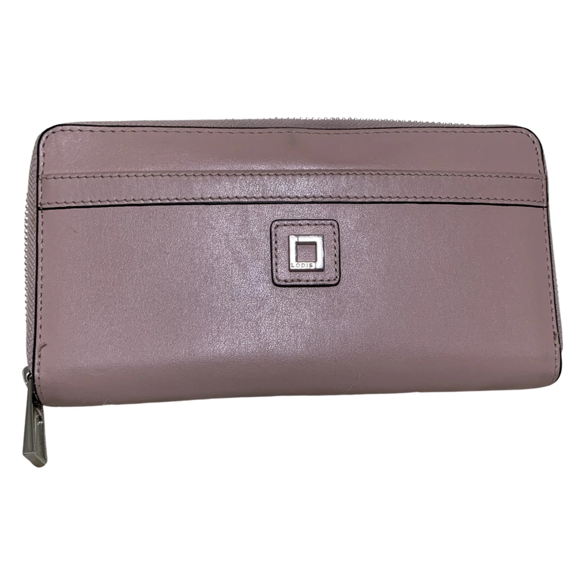 LODIS Pale Ballet Pink Smooth Leather Zip Around Continental Wallet | eBay