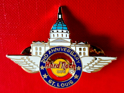 HRC Hard Rock Cafe St Louis 2nd Anniversary Capitol Wing Logo LE