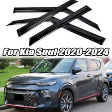 For Kia Soul 2020-2025 KDM 3D WAVY Style Window Visor Rain Guard Vent Deflector