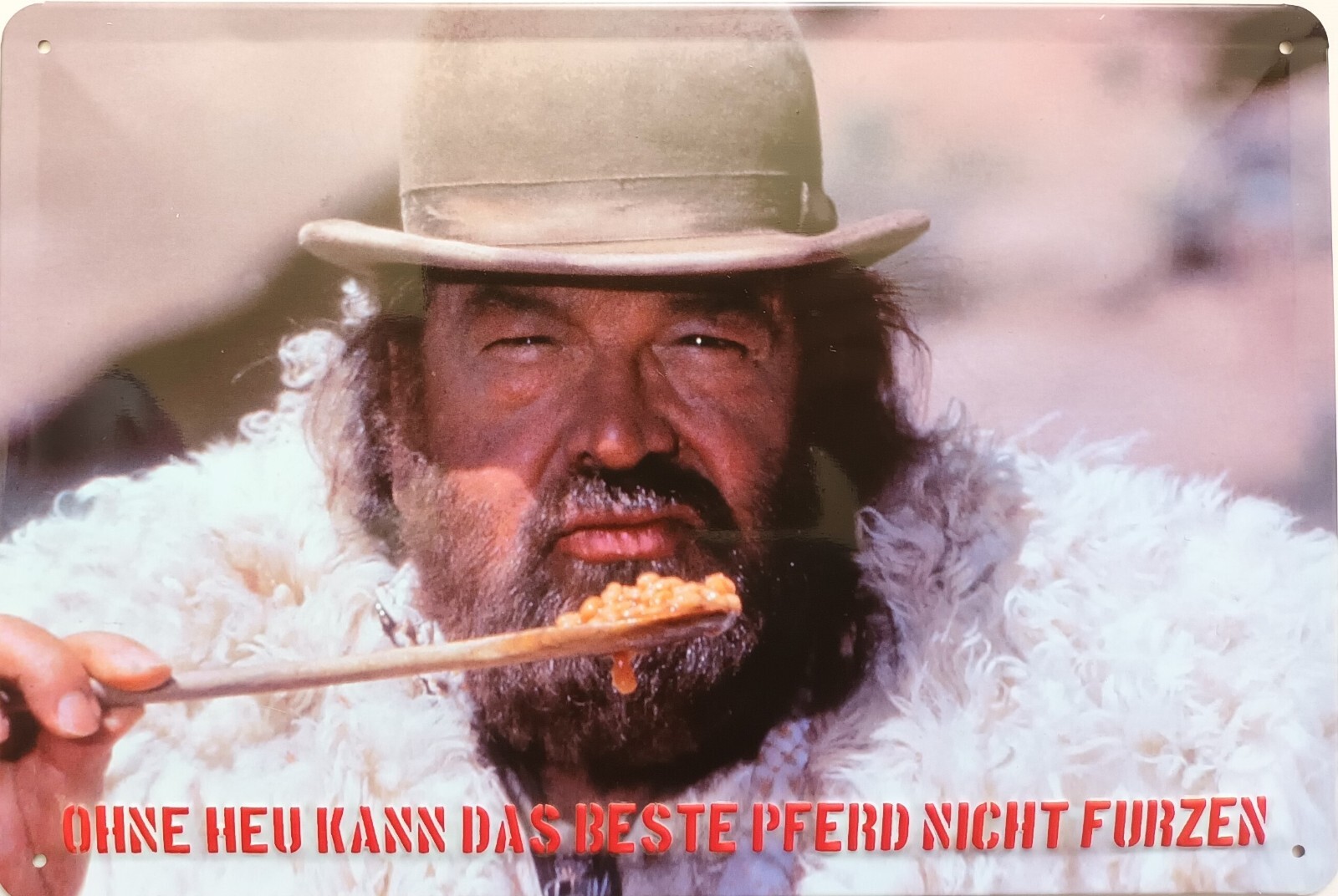 Vintage Metal Sign BUD SPENCER Trinita - 20 X 30 Cm