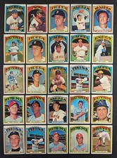1972 Topps Baseball Set Break 25 Cards