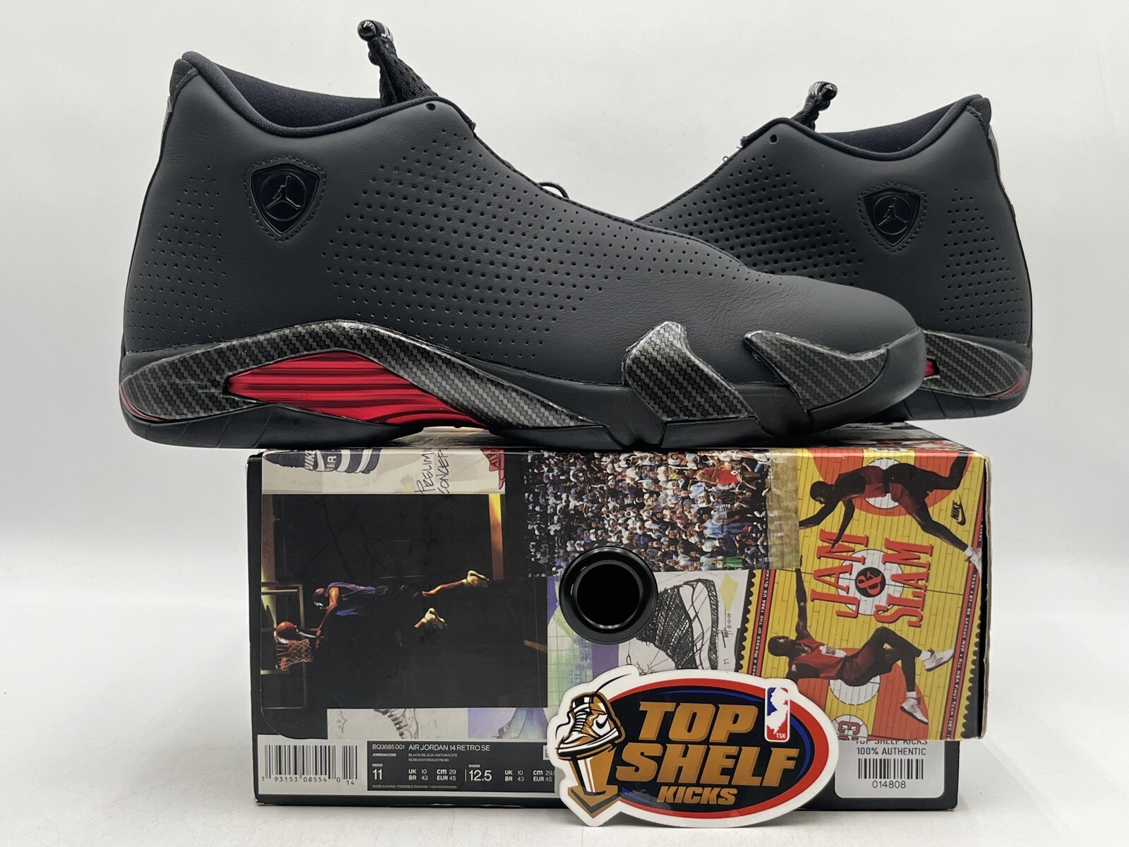 Air Jordan 14 Black Ferrari 2019 Size 11 Used Rare Retro Authentic MJ