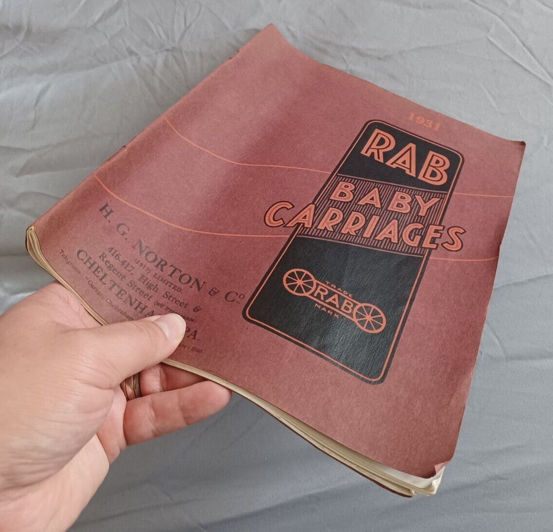 Rare 1931 RAB Baby Carriages Prams Brochure Catalogue Cheltenham H G Norton eBay