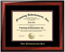 College Diploma Frame Embossed Graduation Gift University Degree Framing Plaque