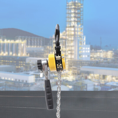 1/4 Ton Lever Block Chain Hoist Come Along Puller Ratchet Type 5FT Lift 550Lbs