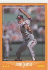 JOHN FARRELL 1988 SCORE RC #620 CLEVELAND INDIANS