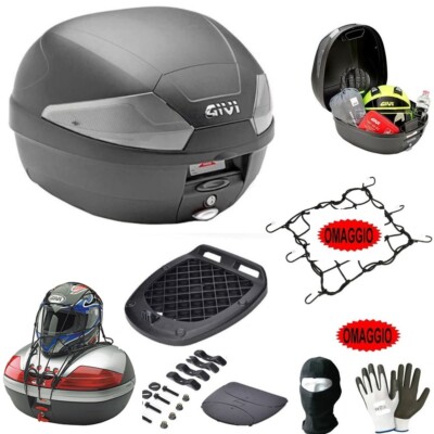 Für Aprilia SXR 50 Topcase 29L + Platte + Gepäcknetz GIVI Koffer 1 Helm In