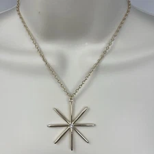 ETTIKA NECKLACE GOLDEN CRYSTAL STAR PENDANT  North Star Sparkle Adjustable New