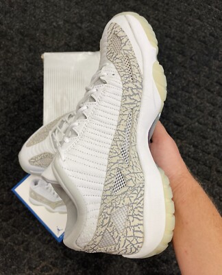 Air Jordan 11 Retro Low 27cm 2003年　未使用 2003 NIKE AIR JORDAN XI 11 RETRO LOW IE WHITE CEMENT GREY COBALT