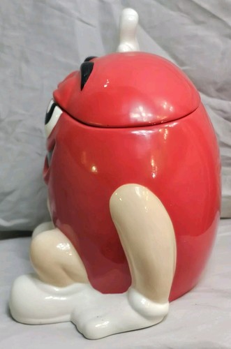 Very Rare M&M M Original RED CHARACTER Cookie Jar - LARGE - Vintage - Picture 4 of 17